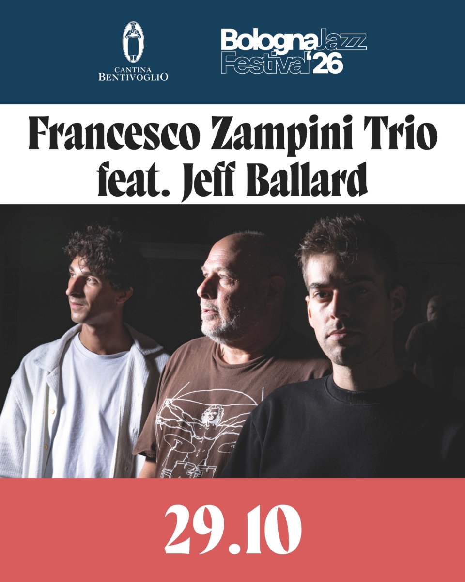 Locandina di Francesco Zampini Trio feat. Jeff Ballard “Somewhere, Everywhere”