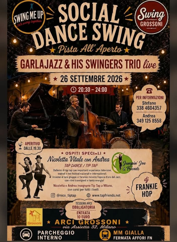 Locandina di Garlajazz & His Swingers Trio – Una serata nell’epoca d’oro del jazz