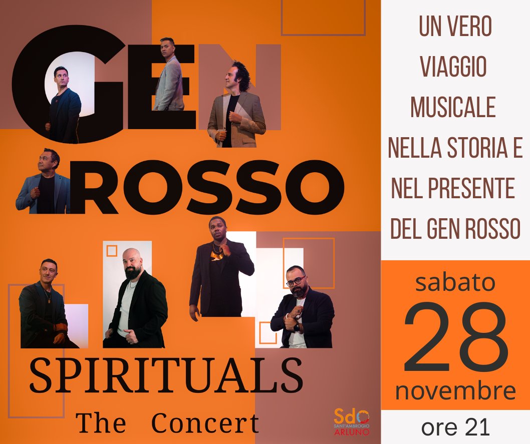 Locandina di GEN ROSSO Spirituals – The Concert