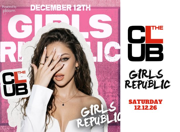 Locandina di GIRLS REPUBLIC - Saturday 12 December 2026