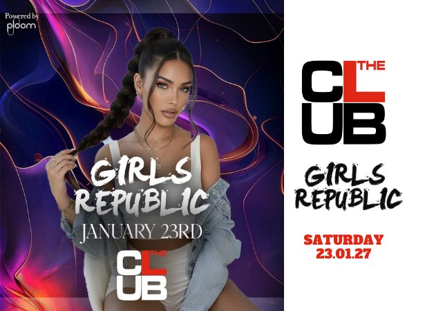 Locandina di GIRLS REPUBLIC - Saturday 23 January 2027