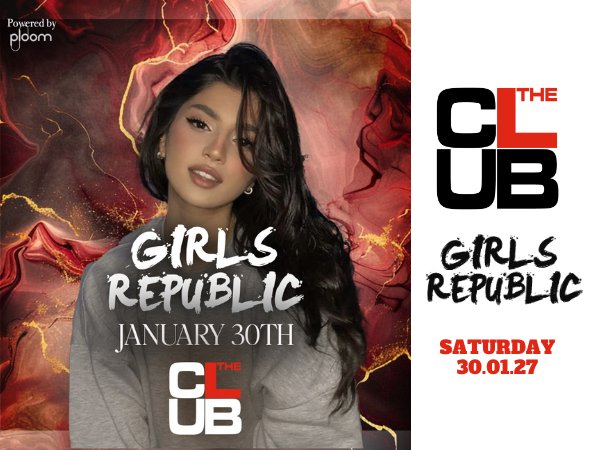 Locandina di GIRLS REPUBLIC - Saturday 30 January 2027