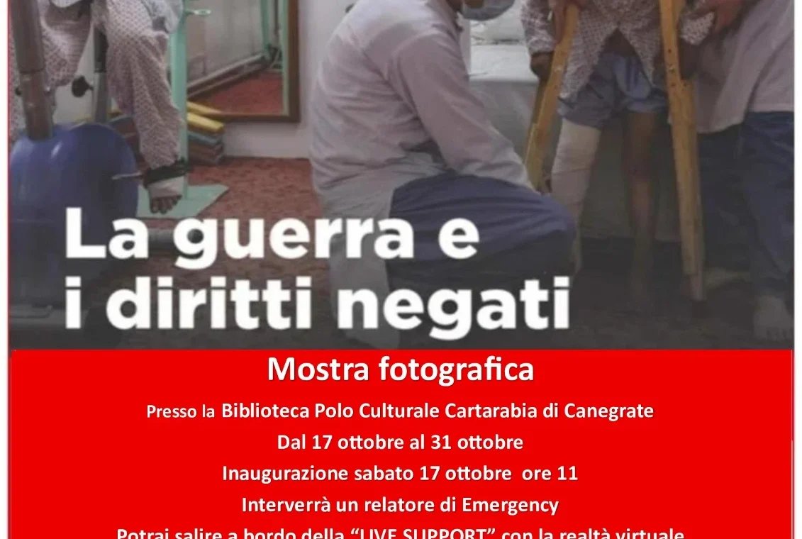 Locandina di Guerra e diritti negati - Mostra fotografica