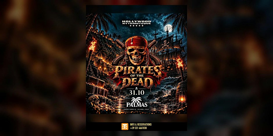 Locandina di Halloween 2026 all’Hollywood Milano – Pirates of the Dead