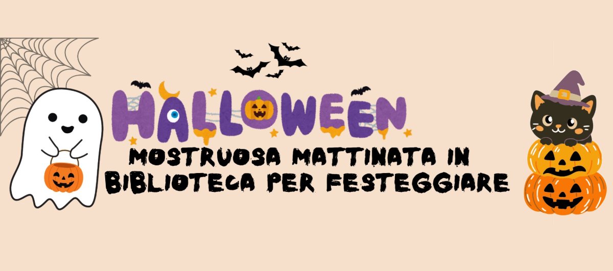 Locandina di Halloween in biblioteca