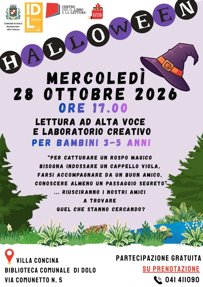 Locandina di Halloween in Biblioteca