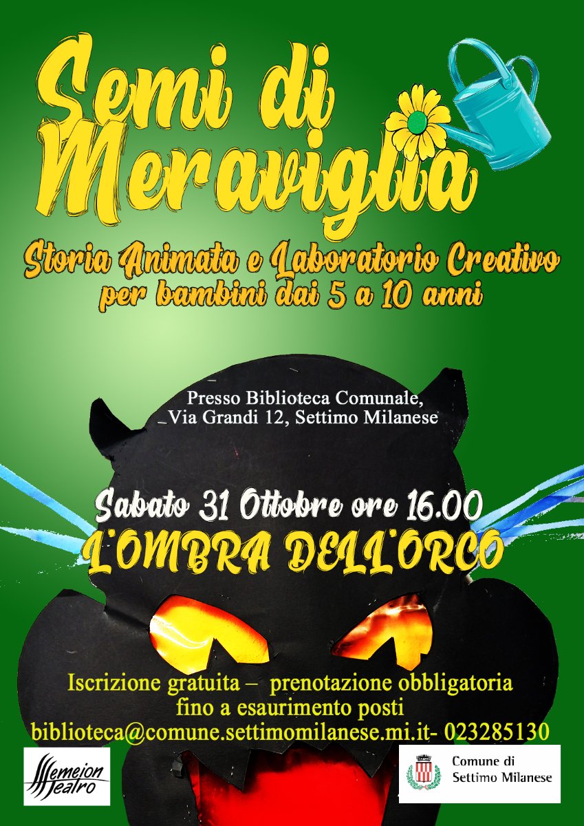 Locandina di Halloween in Biblioteca