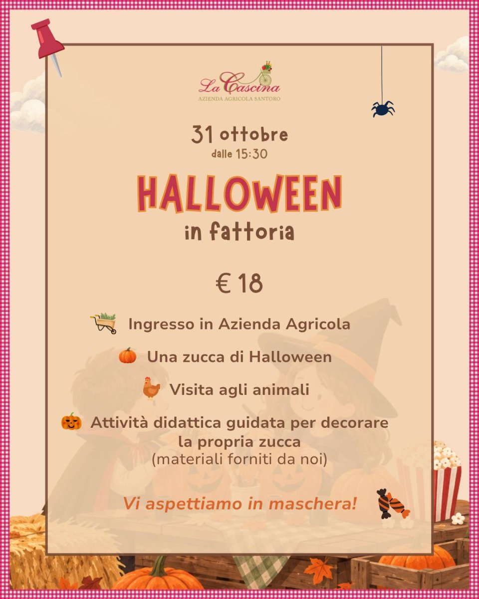 Locandina di Halloween In Fattoria – 31 Ottobre
