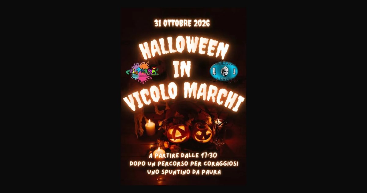Locandina di Halloween in Vicolo Marchi