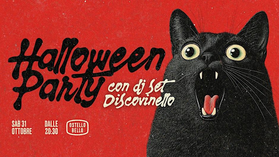Locandina di HALLOWEEN PARTY • DJ Set Discovinello • Ostello Bello Bologna