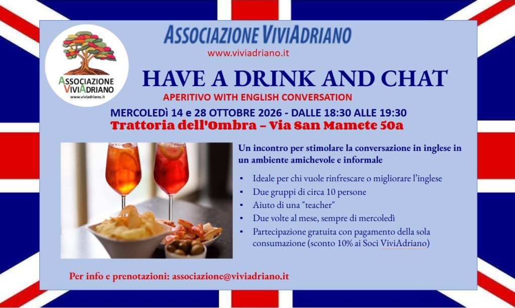 Locandina di Have a drink and chat!