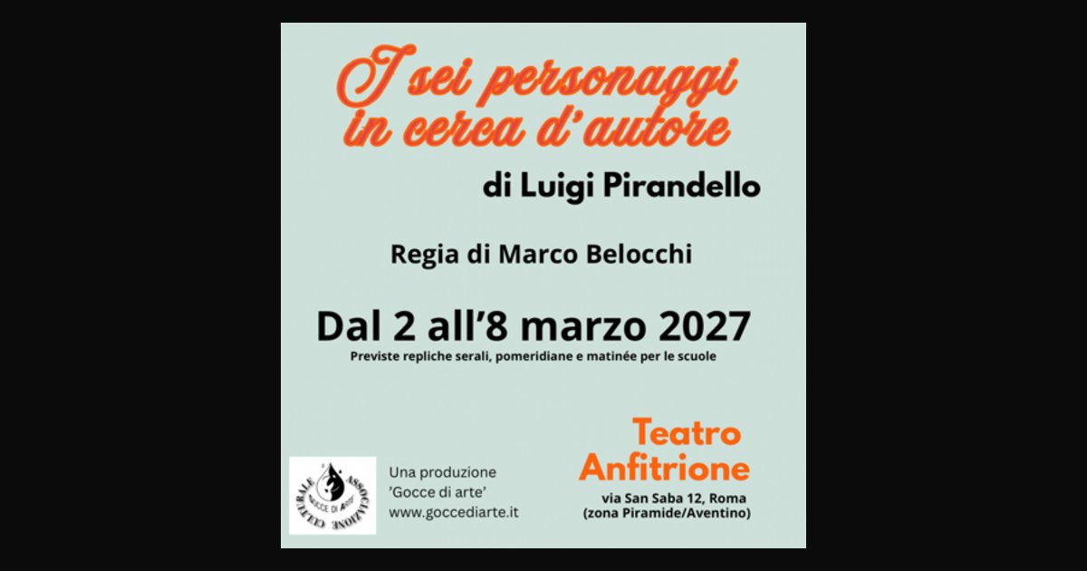 Locandina di I Sei Personaggi In Cerca D’Autore