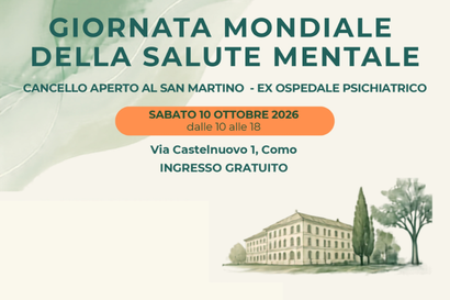 Locandina di Il San Martino protagonista della Giornata Mondiale della salute mentale