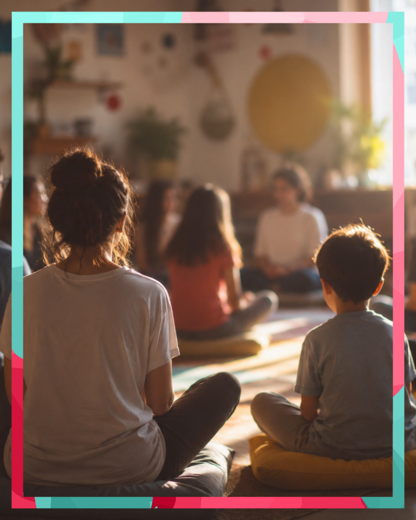 Locandina di IL TEMPO DEL PRESENTE – Laboratorio di mindfulness per bambine e bambini (5-10 anni)