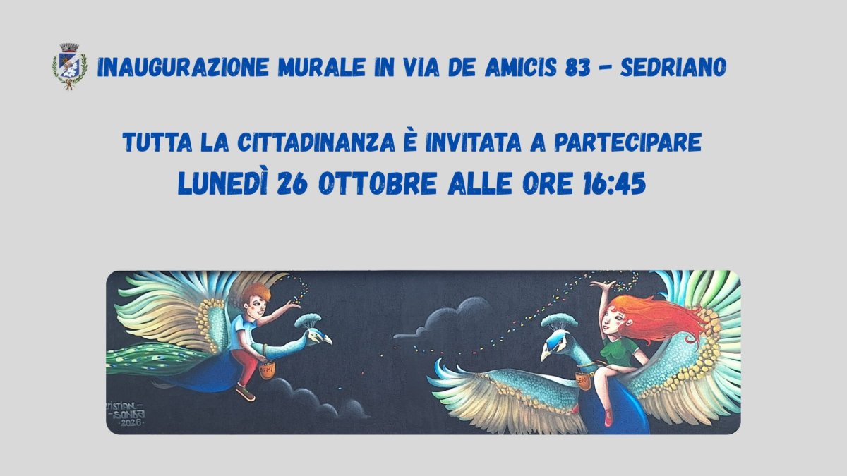 Locandina di Inaugurazione Murale