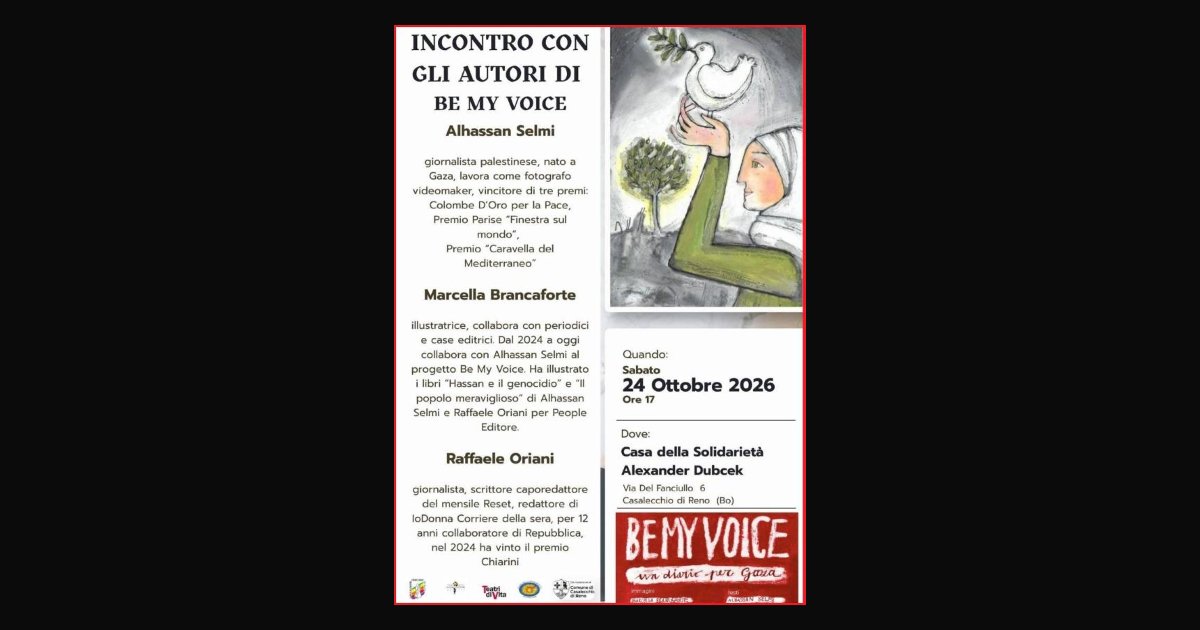 Locandina di Incontro con gli autori di Be My Voice