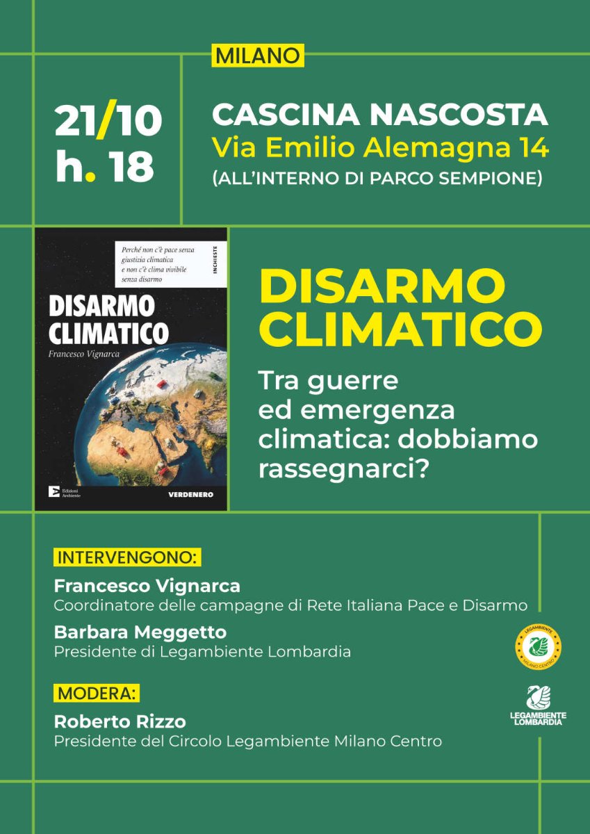 Locandina di Incontro in Cascina Nascosta – mercoledì 21 ottobre