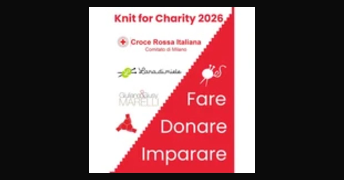 Locandina di KNIT FOR CHARITY 2026 – LAVORARE A MAGLIA PER BENEFICENZA 2^ edizione