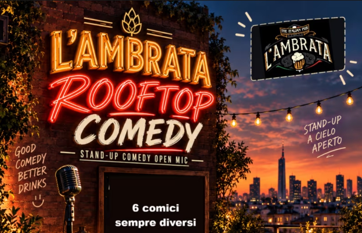 Locandina di L'Ambrata Rooftop Comedy