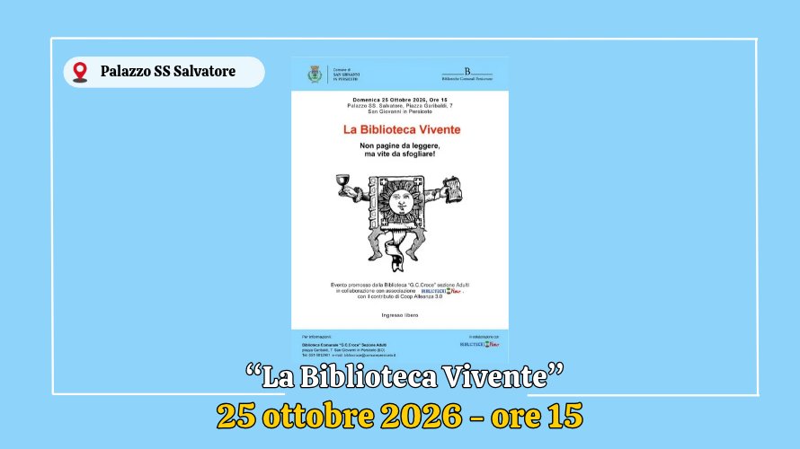 Locandina di La Biblioteca Vivente