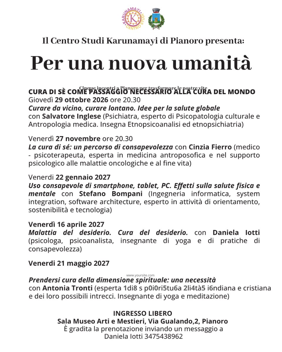 Locandina di La cura di sé: un percorso di consapevolezza