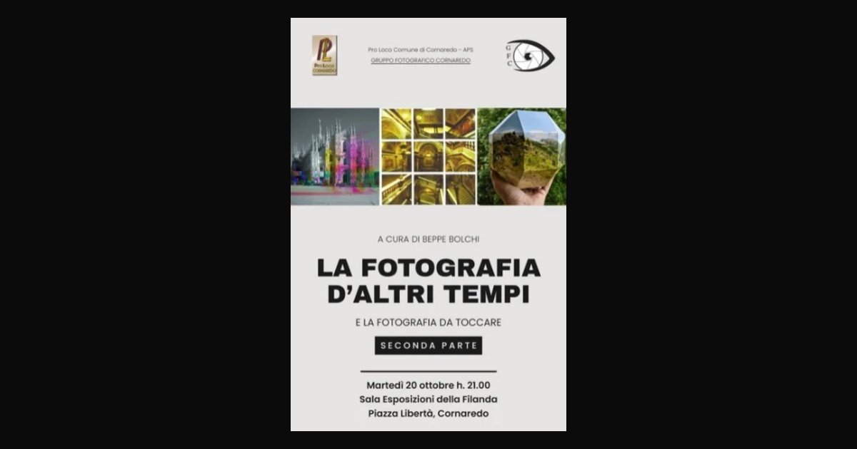 Locandina di La fotografia d’altri tempi