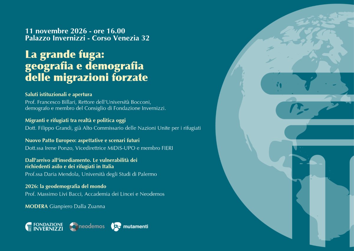 Locandina di La grande fuga: geografia e demografia delle migrazioni forzate