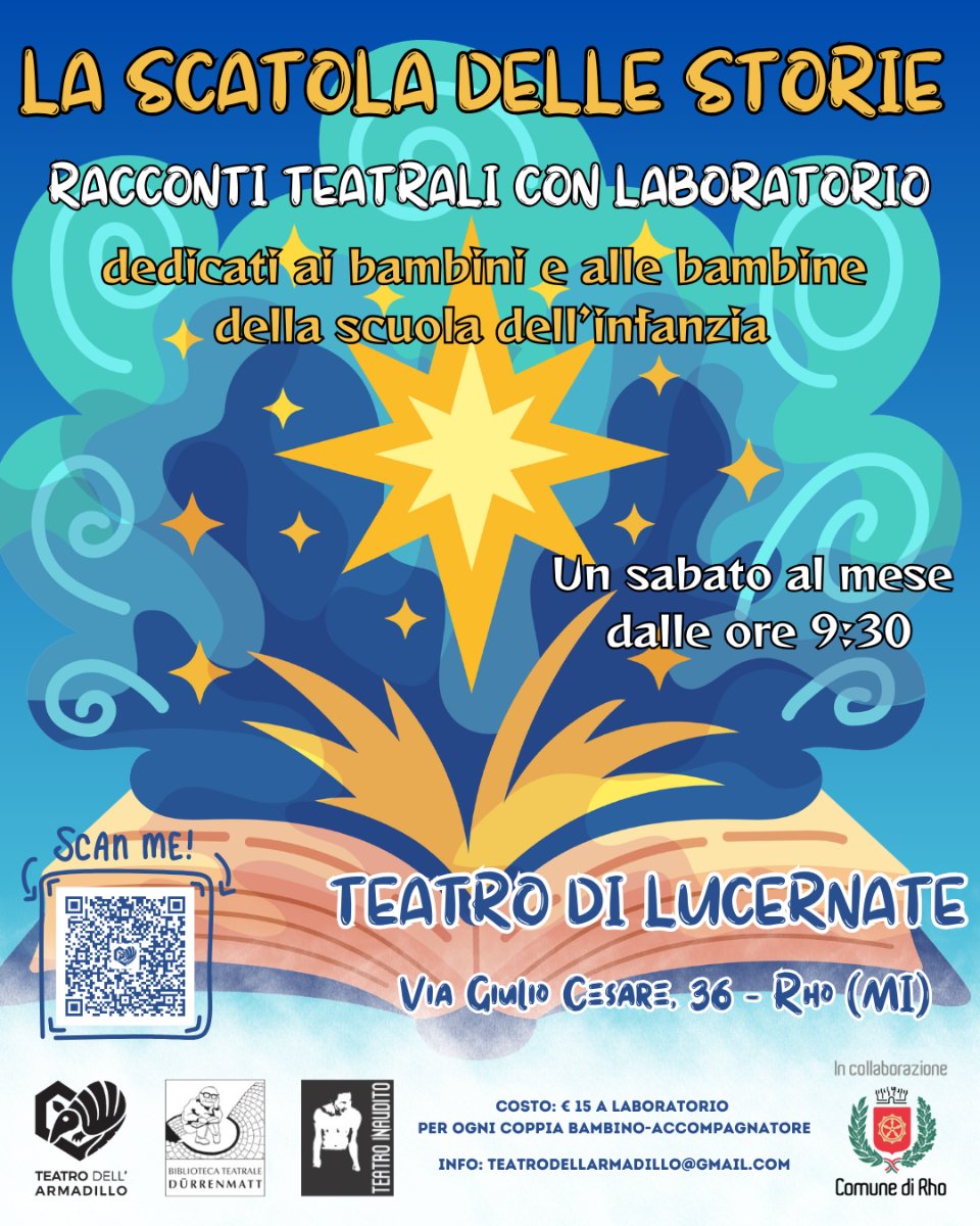 Locandina di La Scatola delle storie - Racconti teatrali con laboratorio