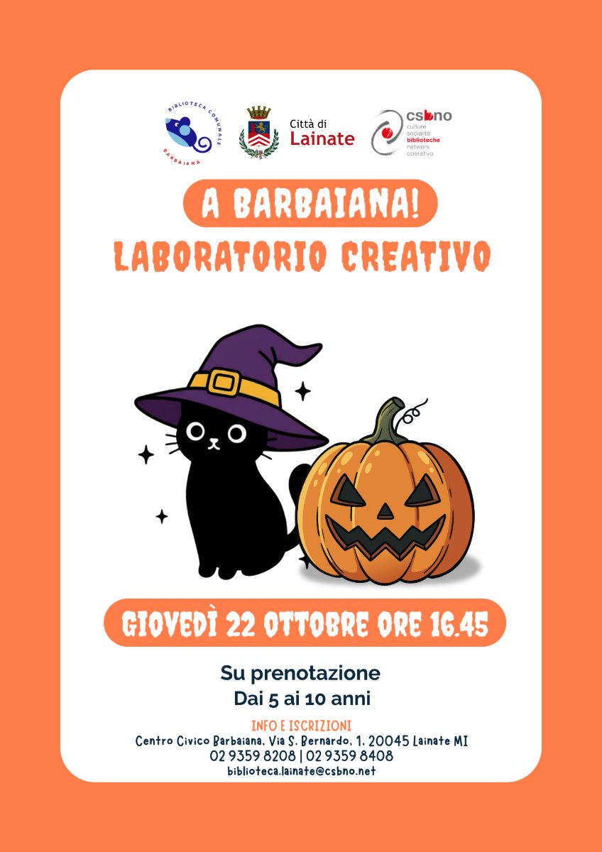 Locandina di Laboratori per bambini in biblioteca - Barbaiana