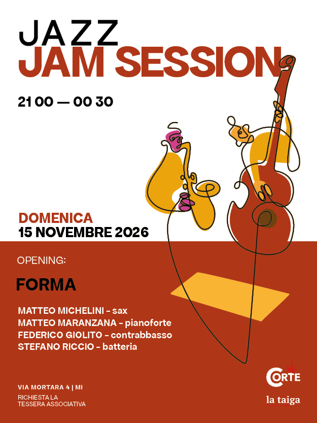 Locandina di laCorteJam – opening: FORMA