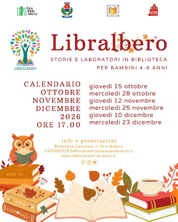 Locandina di Libralbero: storie e laboratori in biblioteca