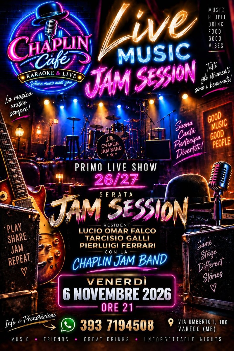 Locandina di Live Music Jam Session – Primo Live Show 26/27