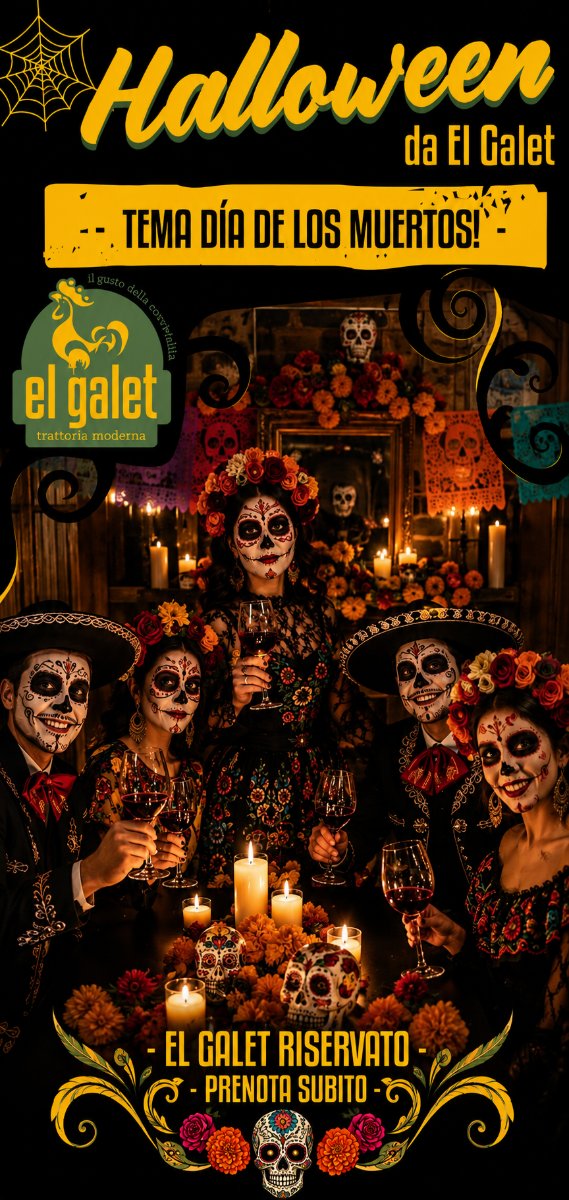 Locandina di 🌺💀 Los Días De Los Muertos–Halloween Al Galet 💀🌺