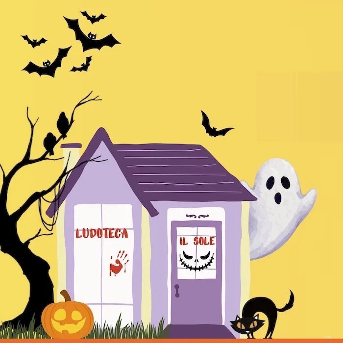 Locandina di Ludo On The Road a tema Halloween