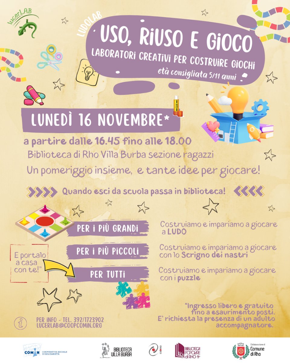 Locandina di LudoLAB a Villa Burba: Uso, Riuso e Gioco