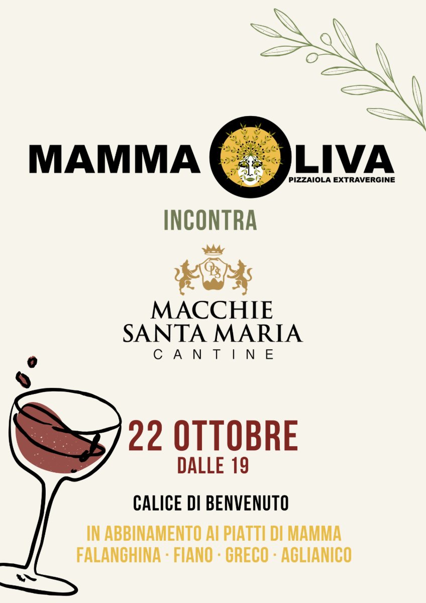 Locandina di Mamma Oliva incontra cantine Macchie Santa Maria