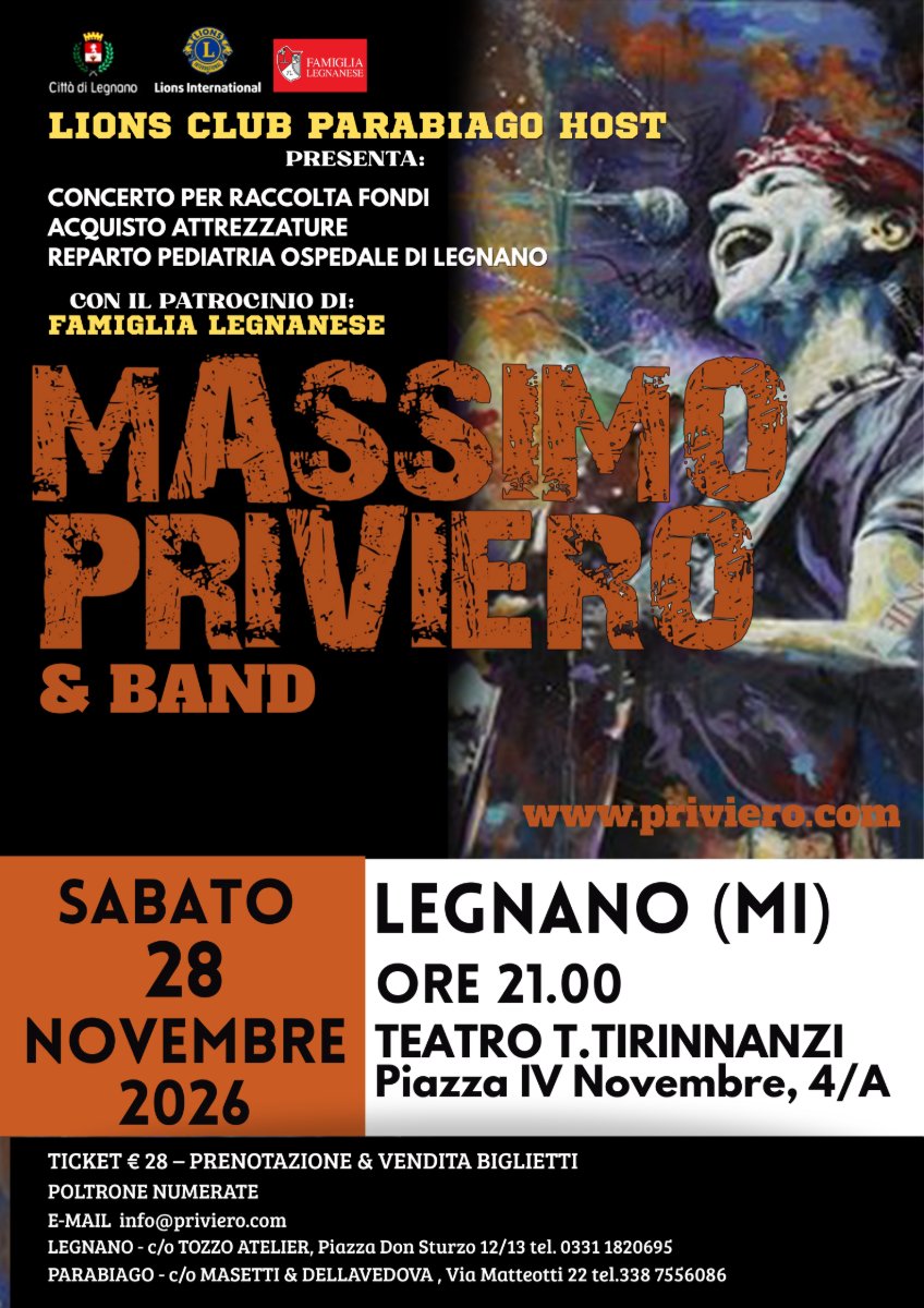 Locandina di Massimo Priviero – Ultimo Live