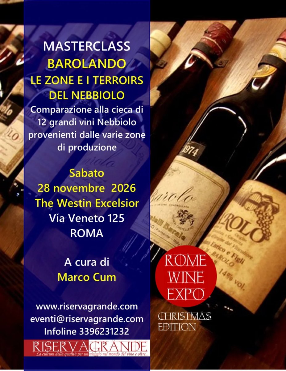 Locandina di Masterclass. Barolando: le zone e i terroirs del Nebbiolo