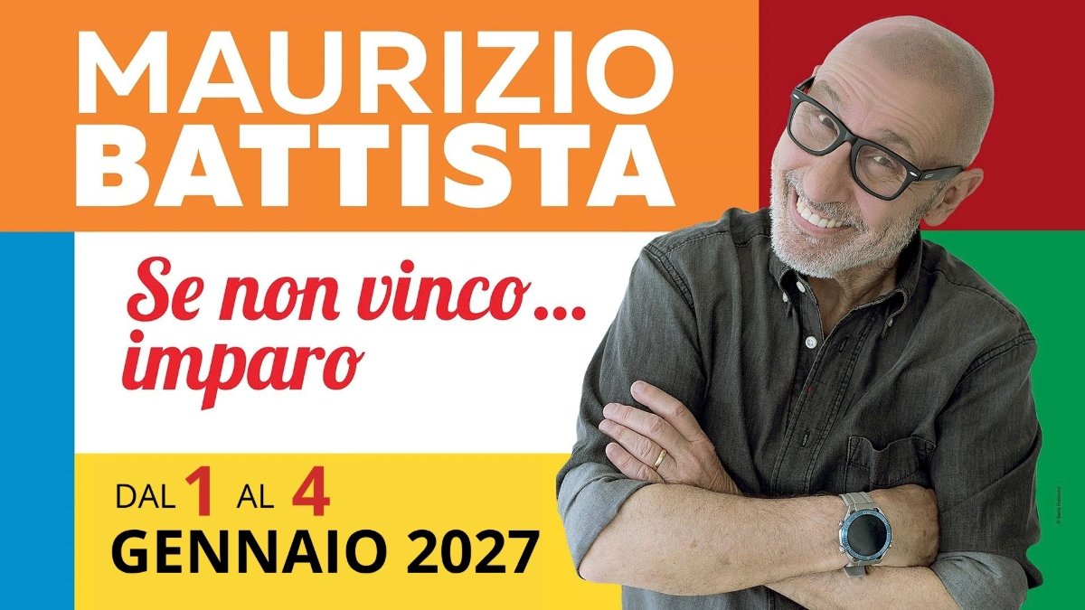 Locandina di Maurizio Battista – Se non vinco…imparo – Speciale Inizio Anno