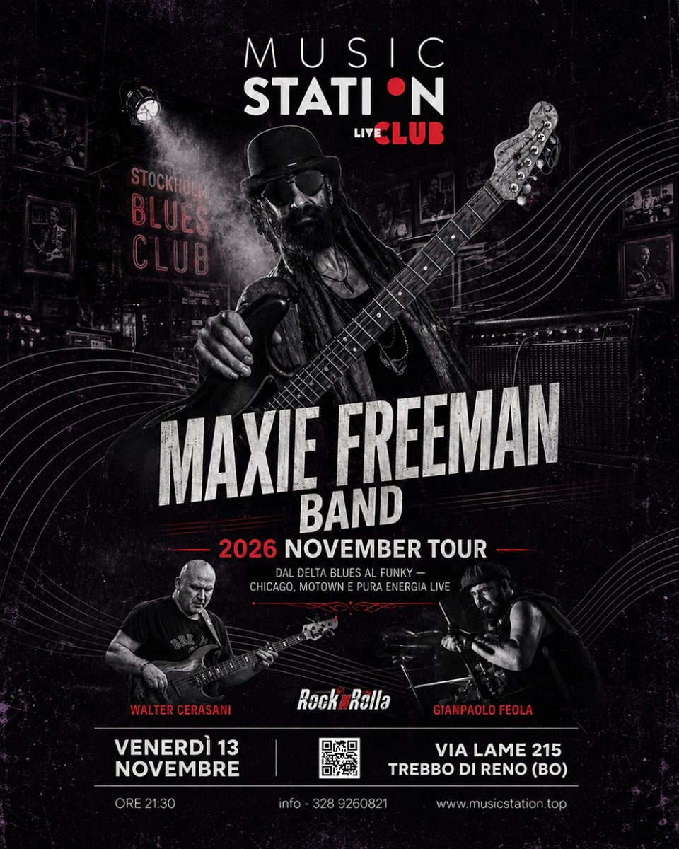 Locandina di Maxie Freeman Band – Live a Music Station