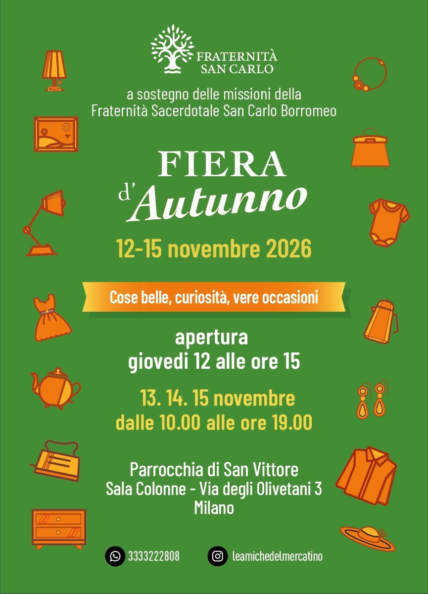 Locandina di Mercatino della fiera d’autunno