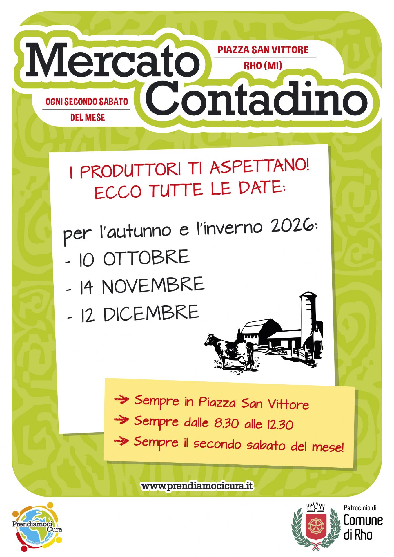 Locandina di Mercato contadino: qualità, stagionalità e km zero