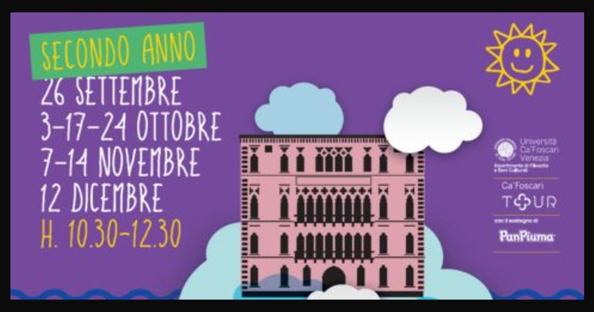 Locandina di Merend’Arte in Domo Foscari. Laboratori artistico/didattici gratuiti per bambini 5-11 anni