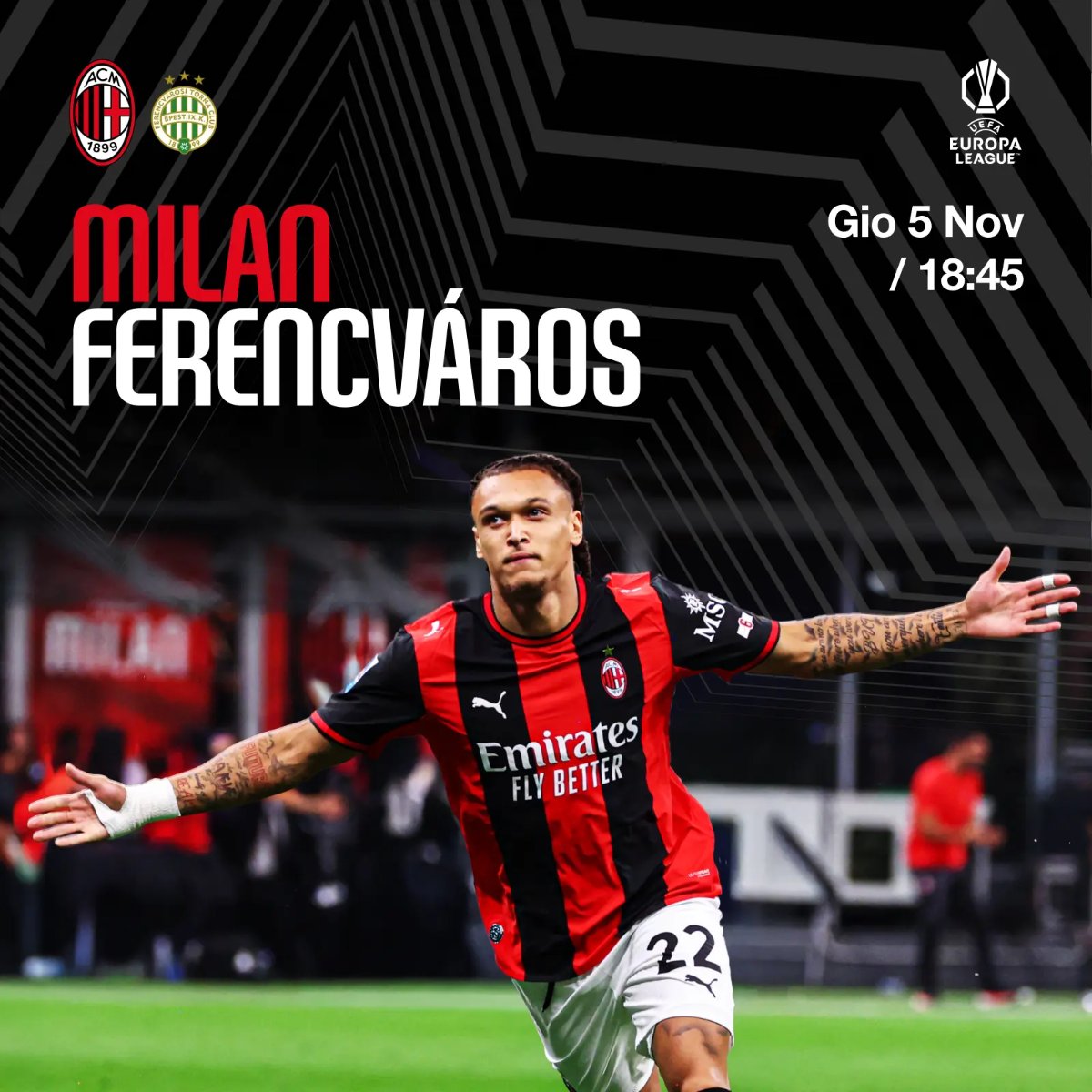 Locandina di Milan vs Ferencváros
