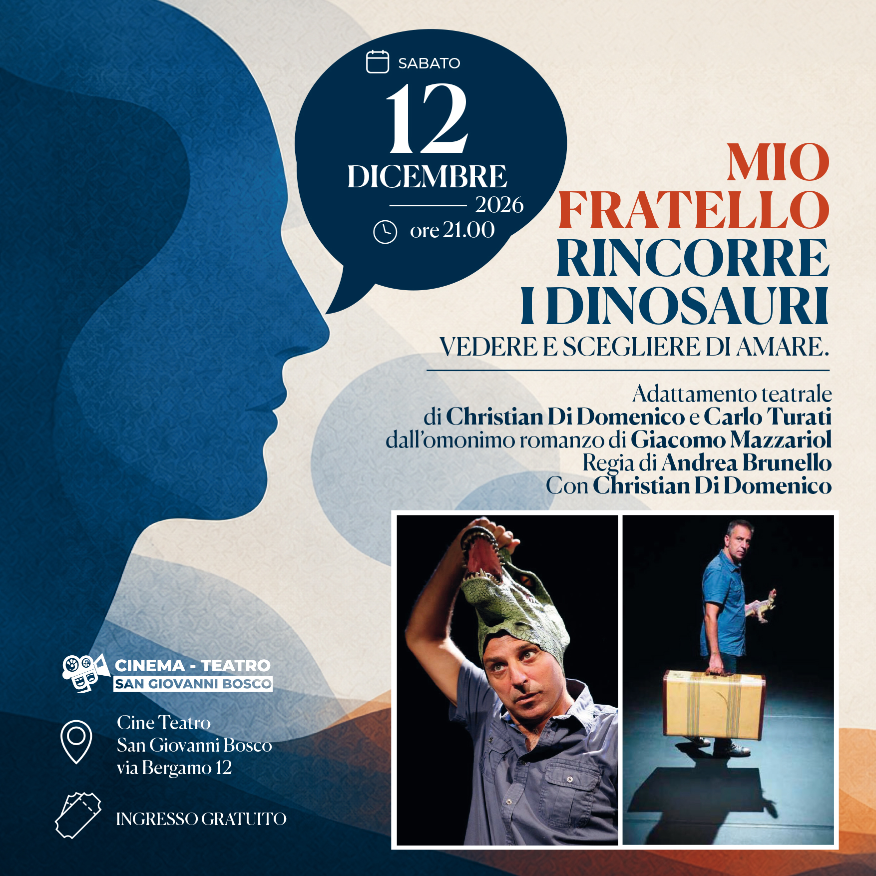 Locandina di Mio fratello rincorre i dinosauri