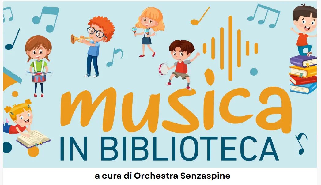 Locandina di Musica in biblioteca: “Musica nello spazio”
