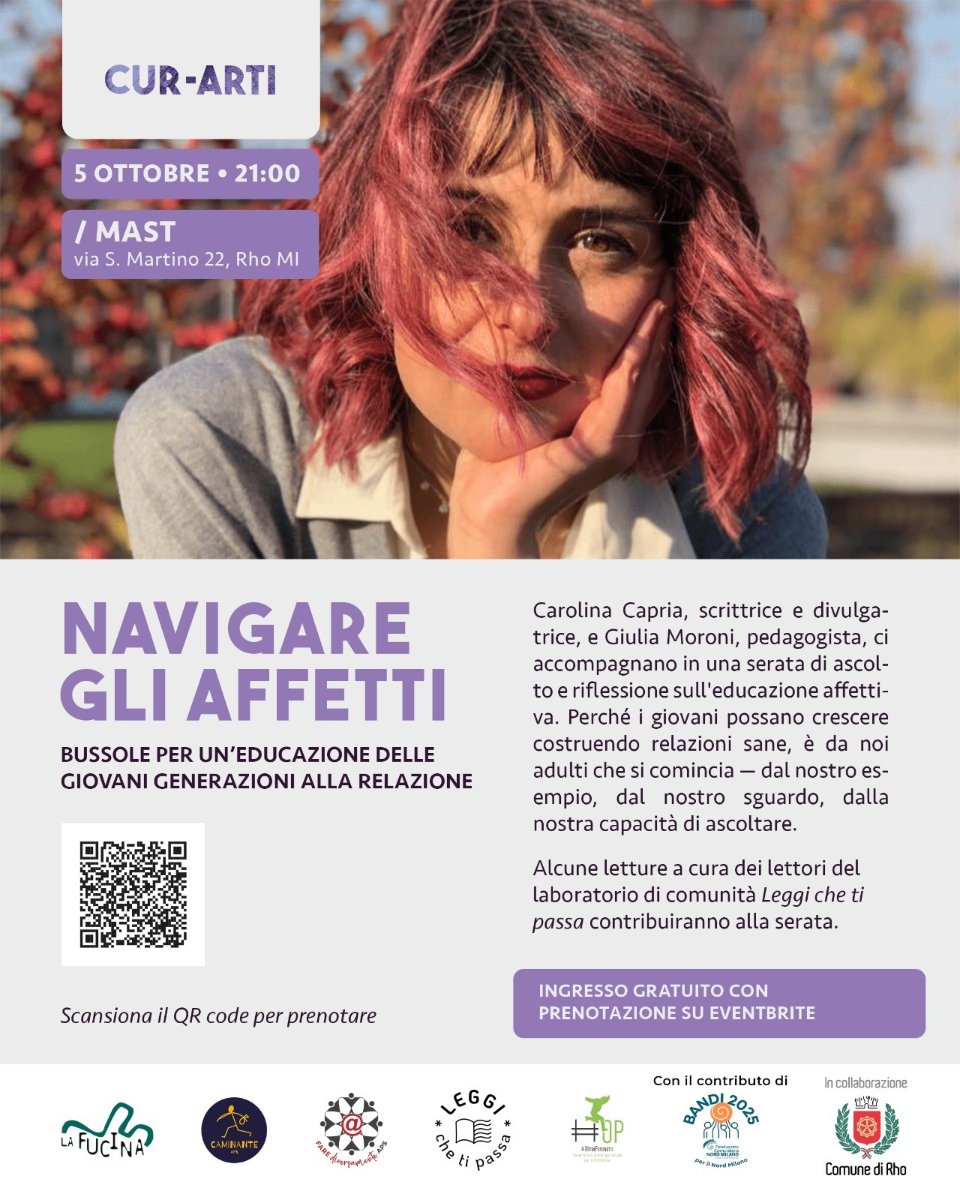 Locandina di Navigare gli affetti: bussole per un’educazione delle giovani generazioni alla relazione