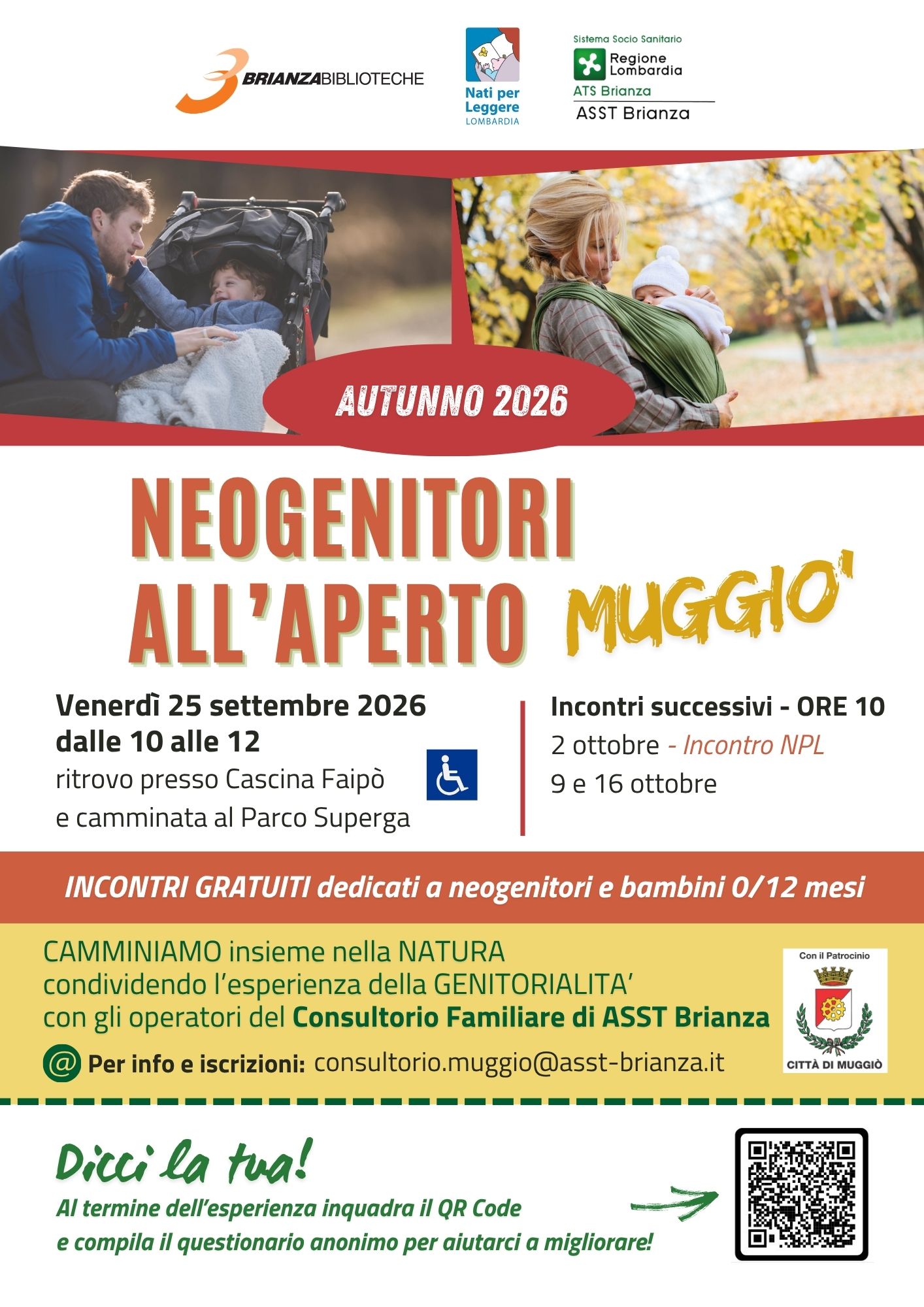 Locandina di Neogenitori all’aperto - Passeggiata al parco Superga