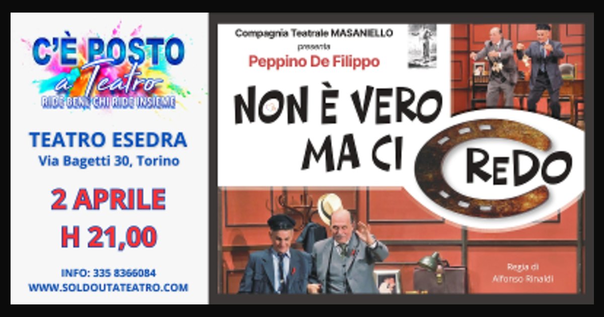 Locandina di NON È VERO MA CI CREDO