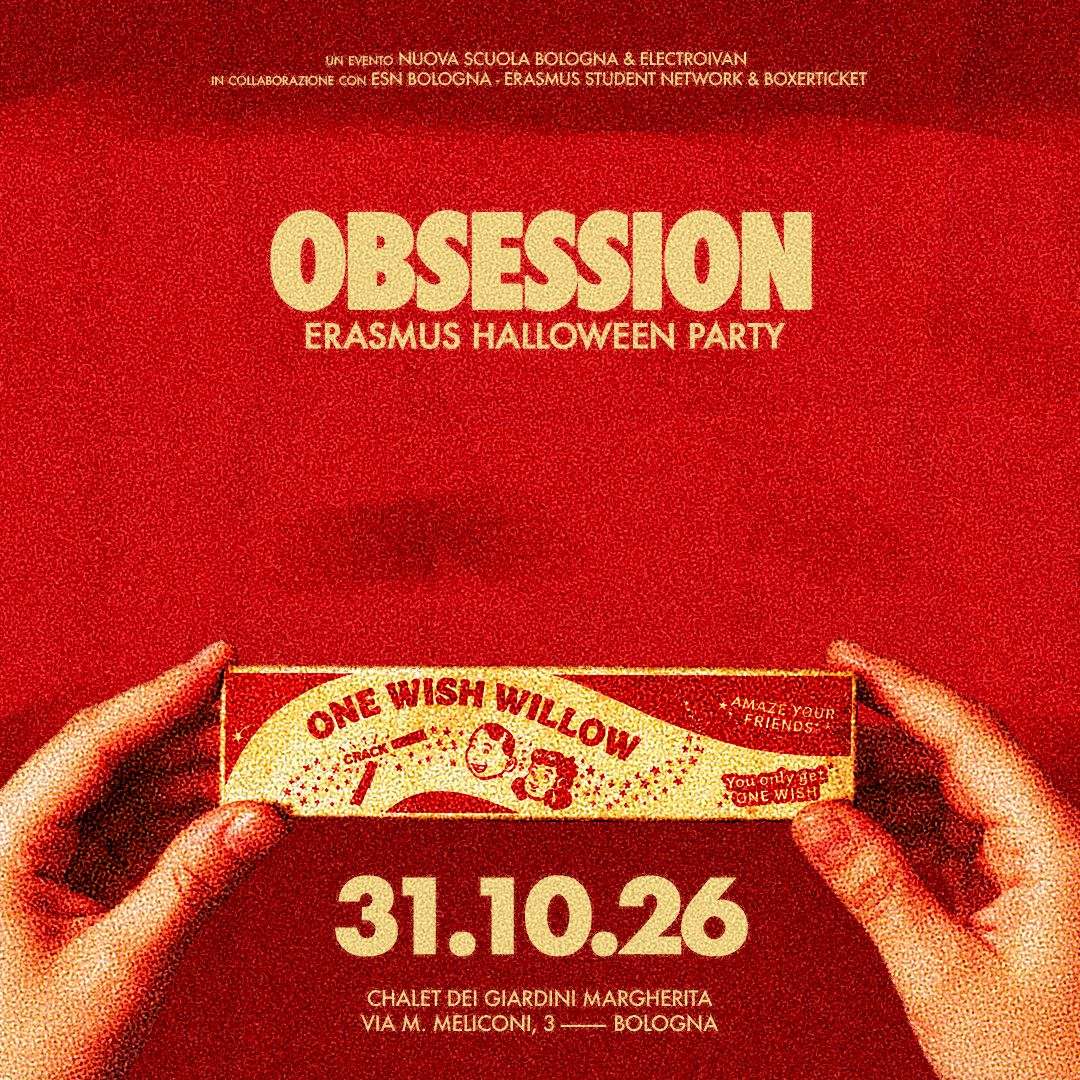 Locandina di Obsession • Erasmus Halloween Night